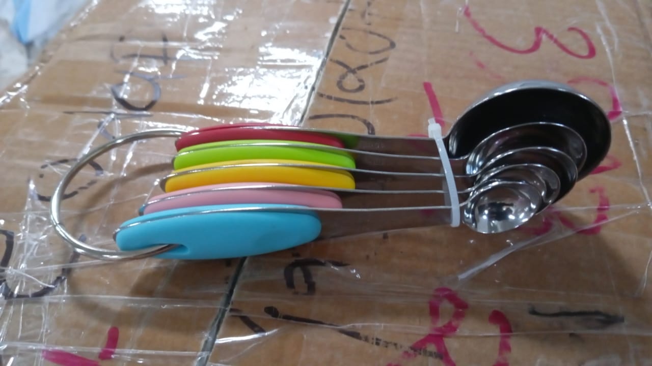 Measuring Cups and Spoons Stackable Set with Silicone Handle(5 Pc Set) Measuring Cups and Spoons Stackable Set with Silicone Handle(5 Pc Set)